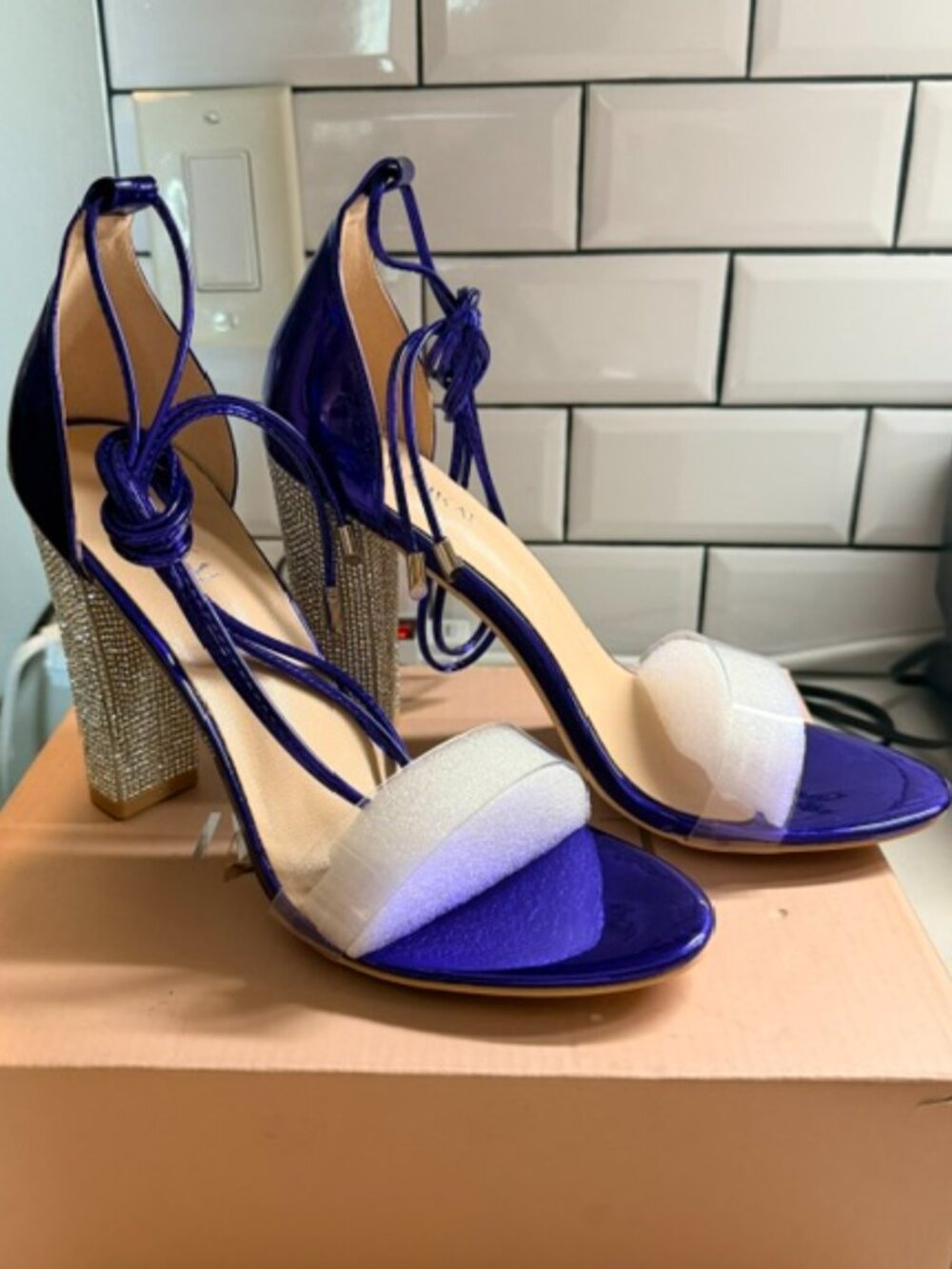 Formal Rhinestone Dress Heels - Picture 3 of 3